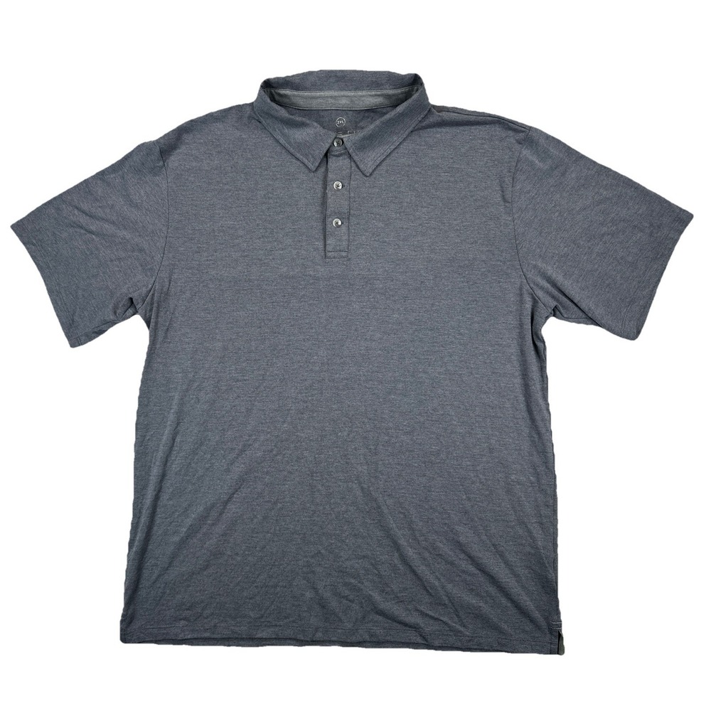 Free Fly Men's XXL Bamboo Flex Polo II Gray